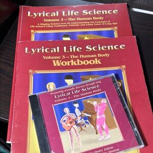 Lyrical Life Science Volume 3 Book, Workbook & CD - The Human Body -